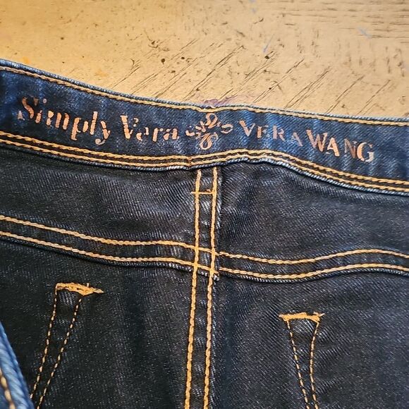 Vera Wang Blue Skinny Ankle Jeans Size 10 - Picture 2 of 10